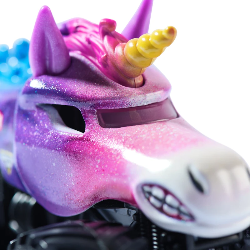 Monster Jam, Monster truck Sparkle Smash officiel, véhicule en métal moulé, échelle 1:64, jouets pour garçons à partir de 3 ans