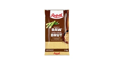 Redpath Simplement Brut Sucre jaune doré fluide 1KG