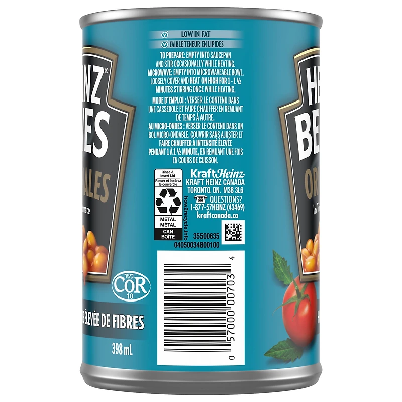 Fèves Originales Sauce Tomate 398 ml