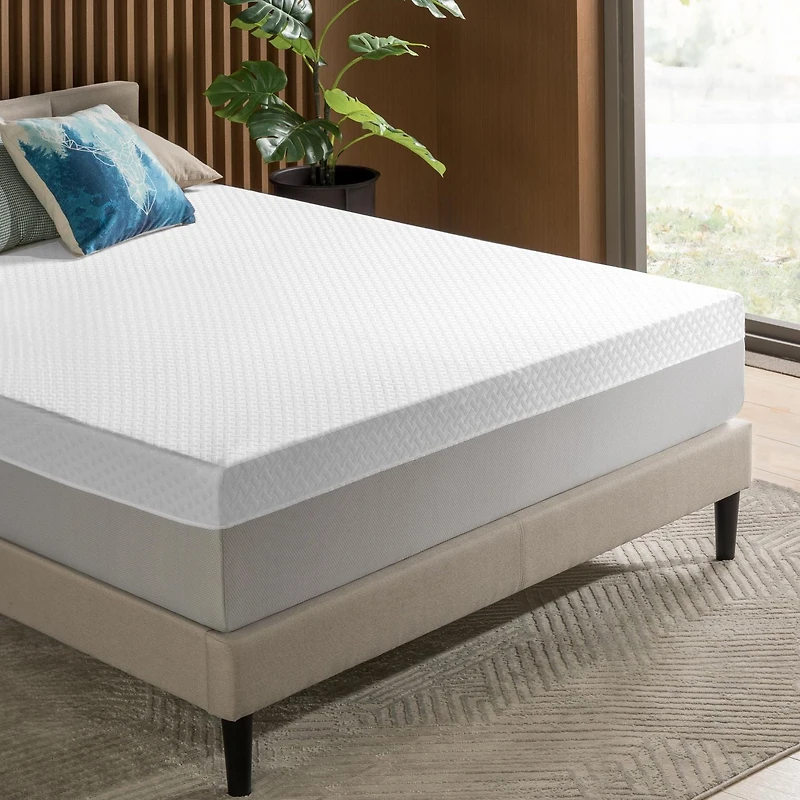 Matelas hybride Airflow rafraîchissant de 10 po en mousse et ressorts ensachés de Zinus, grand