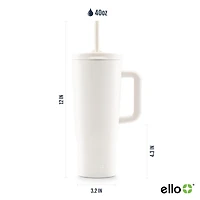 Ello Ultra Clean 40oz Gobelet en acier inoxydable avec poignée