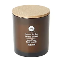 hometrends Eternal Amber Scented Glass Candle