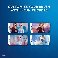 Brosse à dents électrique pour enfants Oral-B, mettant en vedette les personnages de La Reine des neiges 2 de Disney, enfants de 3 ans et plus 1 unité