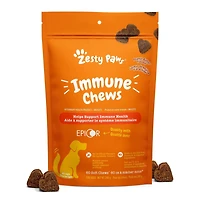 Zesty Paws Immune Peanut Butter Daily Soft Chews Dog Supplement, 60 Soft Chews