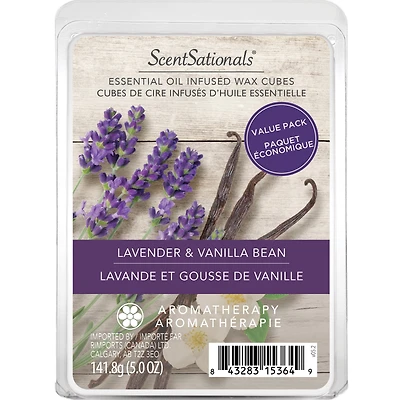 Bloc de cire parfumée ScentSationals paquet économique - Lavande et gousse de vanille