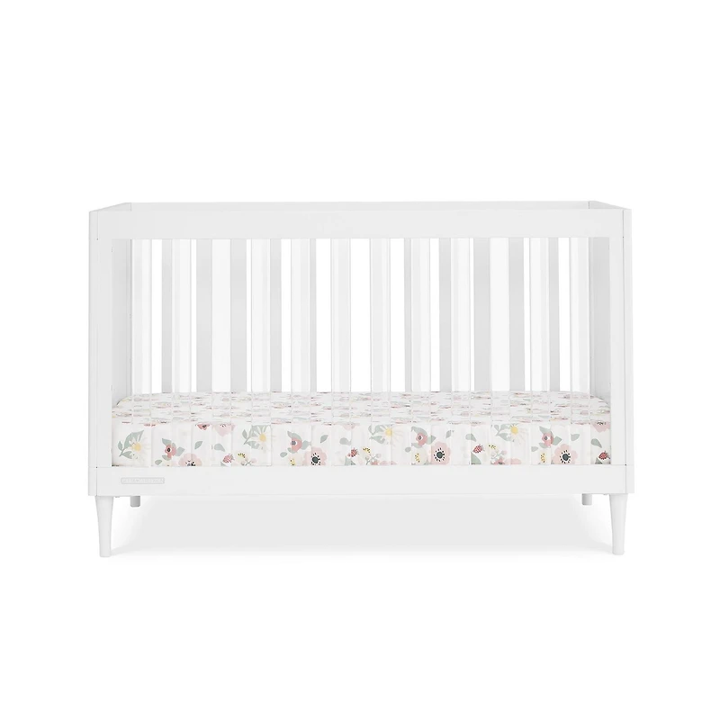 Delta Children Bowie 4-in-1 Convertible Crib - Greenguard Gold Certified, Bianca White