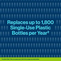 Filtre de rechange Brita Elite, réduit plus de 30 contaminants tout en conservant les minéraux sains, certifié par la WQA pour la réduction du plomb, des microplastiques, du chrome et du chlore, dure