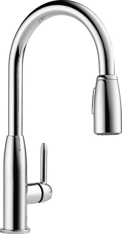 Peerless Single Handle Pull-Down Kitchen Faucet in Chrome
