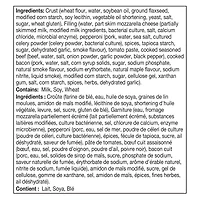 McCain® Pizza Pockets® Pizza Pockets Amateurs de Viande, Fabriqué au Canada à Partir d'Ingrédients Canadiens et Importés 6 x 100g
