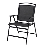 Chaise pliante en tissu tendu Carlington de Mainstays