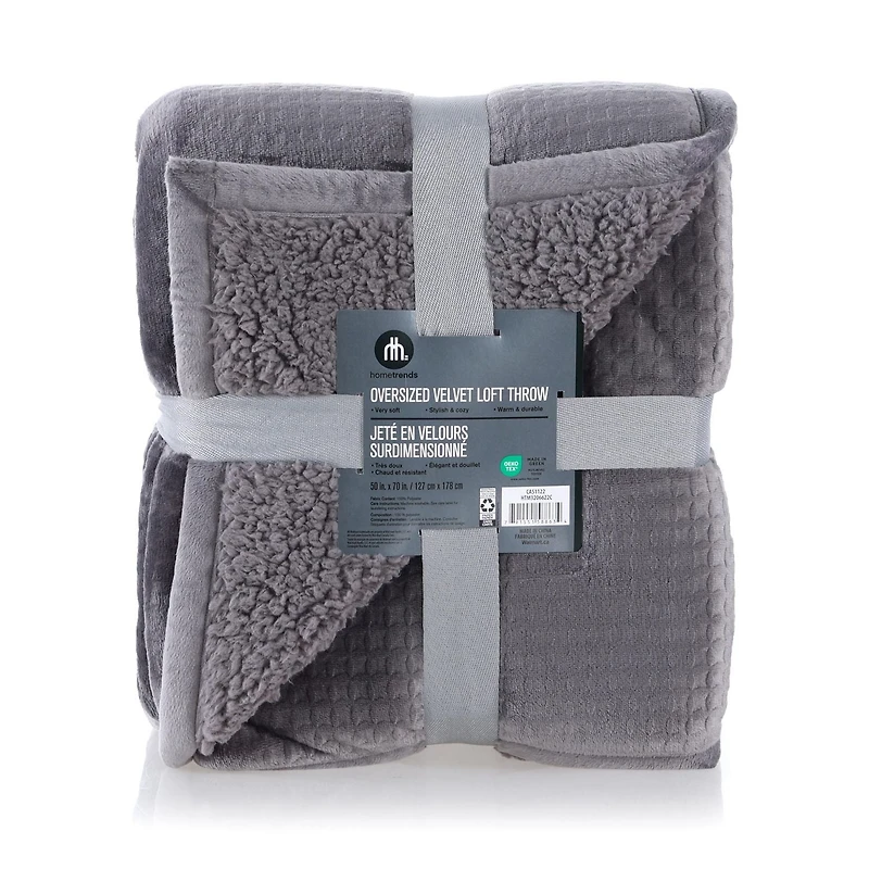 Oversized Plush Throw, Size 50 in. x 70 in.