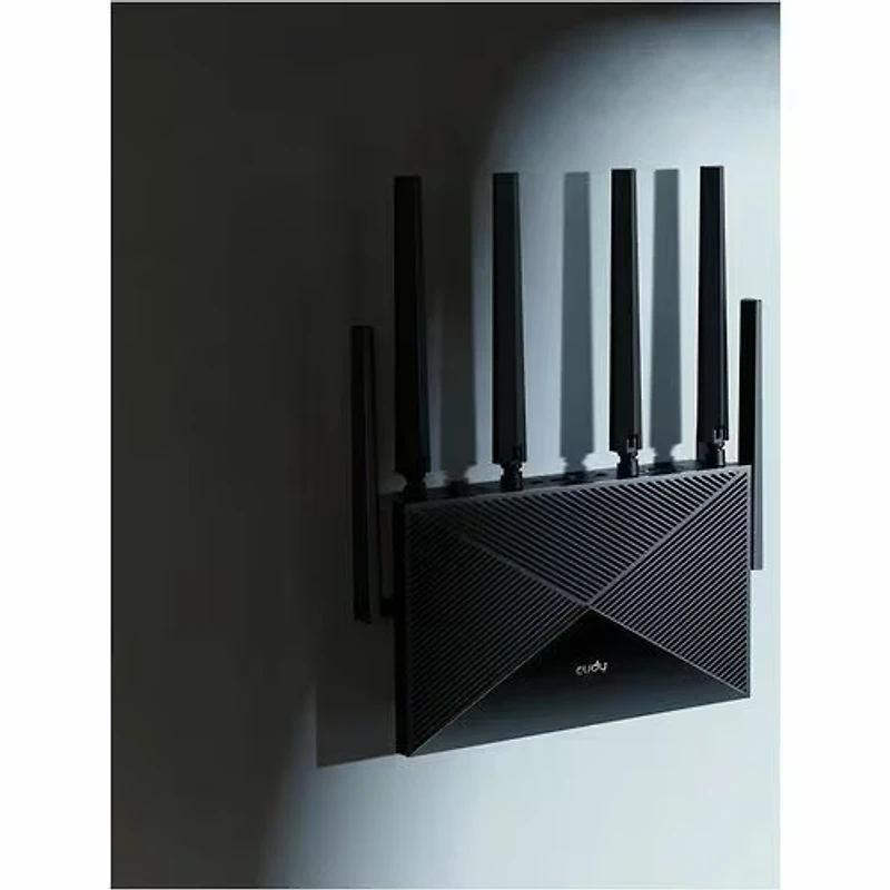 Cudy WR11000 Wi-Fi 7 IEEE 802.11 a/b/g/n/ac/ax/be Ethernet Wireless Router - Tri Band - 2.40 GHz ISM Band - 5 GHz UNII Band - 6 x Antenna(6 x External) - 1.33 GB/s Wireless Speed - 4 x Network Port