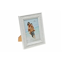 IH Casa Decor 4" X 6" Frame D'Image Échelle Blanche - Ensemble De 2