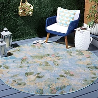 SAFAVIEH Barbados Cedric Floral Indoor/Outdoor Area Rug