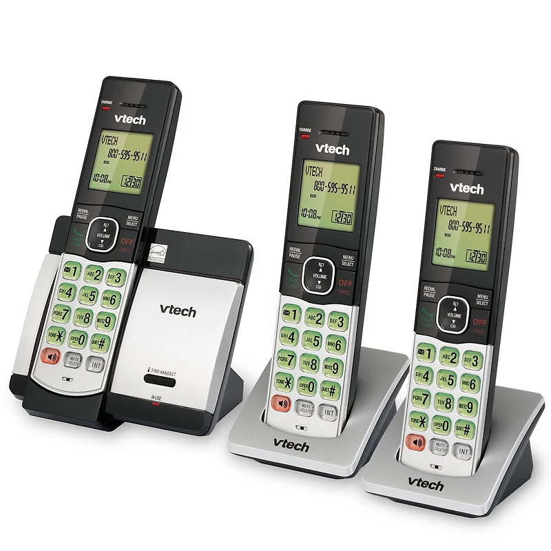 Système téléphonique CS5119-3 DECT 6.0 de Vtech sans fil extensible avec 3 combinés