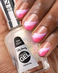 Sally Hansen - Vernis de finition Miracle Gel™, système de simili-gel en 2 étapes, sans lampe UV, jusqu'à 8 jours de couleur et brillance Couleur anti-écaillement et longue tenue