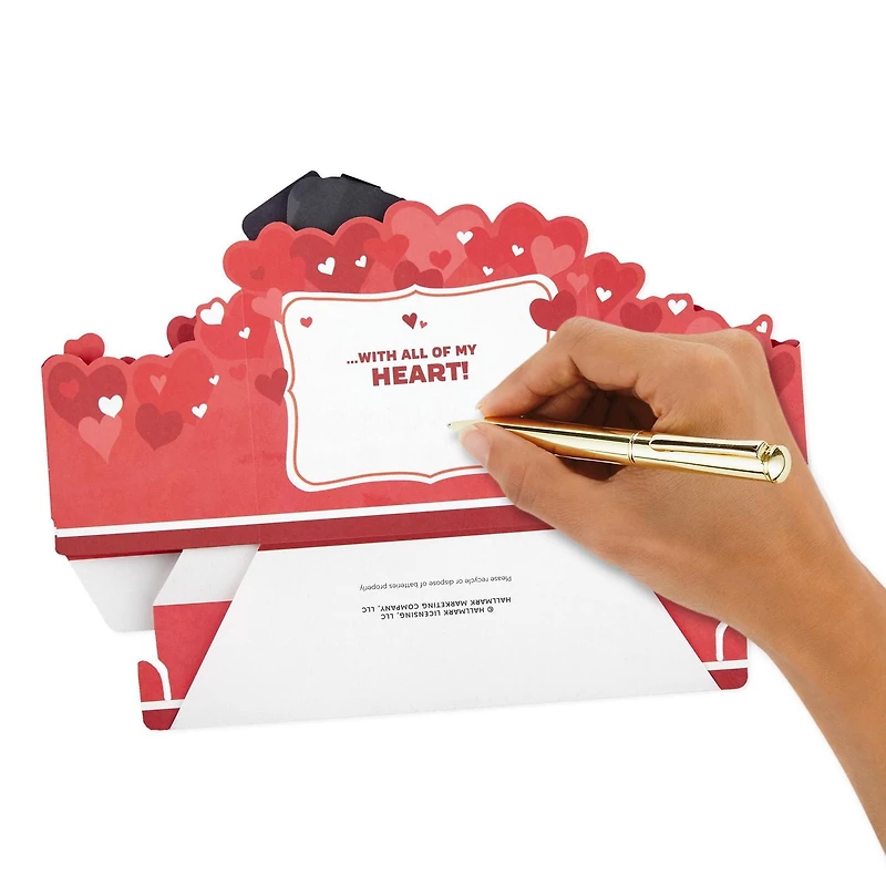 Carte déployable de la Saint-Valentin  avec son et mouvement –  Paper Wonder de Hallmark