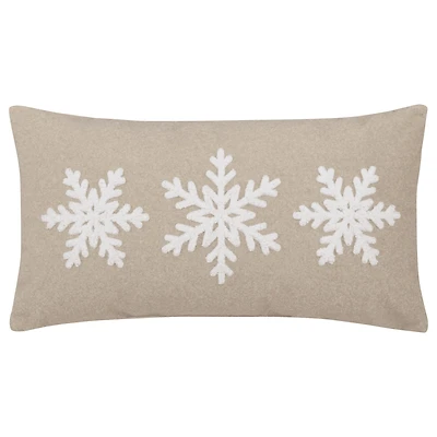 Bouclair coussin décoratif Leanie flocon de neige