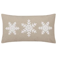 Bouclair coussin décoratif Leanie flocon de neige