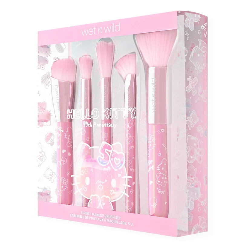 Hello Kitty 5-Piece Makeup Brush Set