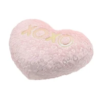 Façon de célébrer la Valentine Big Heart Xo Pillow, rose