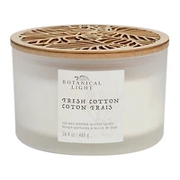 Botanical Light 16.4OZ Fresh Cotton Soy Wax Blended Scented Candle,3 cotton wick, · 16.4oz· 465g· 1 pack