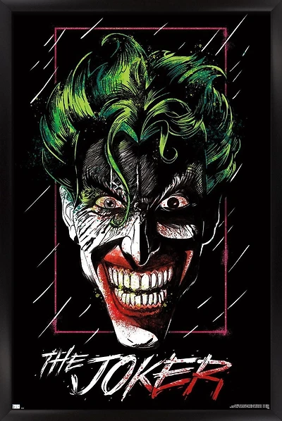 DC Comics - The Joker - Up Close Wall Poster, 14.725" x 22.375"