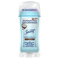 Désodorisant pour femmes Secret sans aluminium, Noix de coco, 68 g