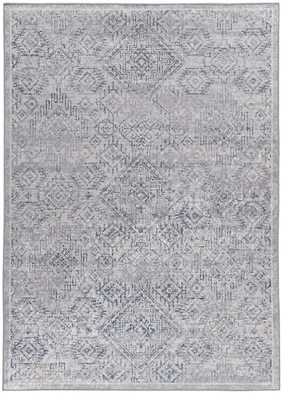 Emerald Barton Blue & Ivory 3'3" x 5' Accent Rug