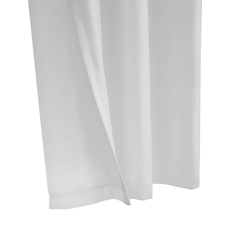 Loft Living Rhythm Lined Grommet Single Curtain Panel Semi-sheer 54" x 84" in White