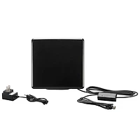 Antenne  VHF/UHF coaxiale directionnelle d'intérieur pour TVHD 1080   avec filtre 4G/5G onn. Mince, léger
