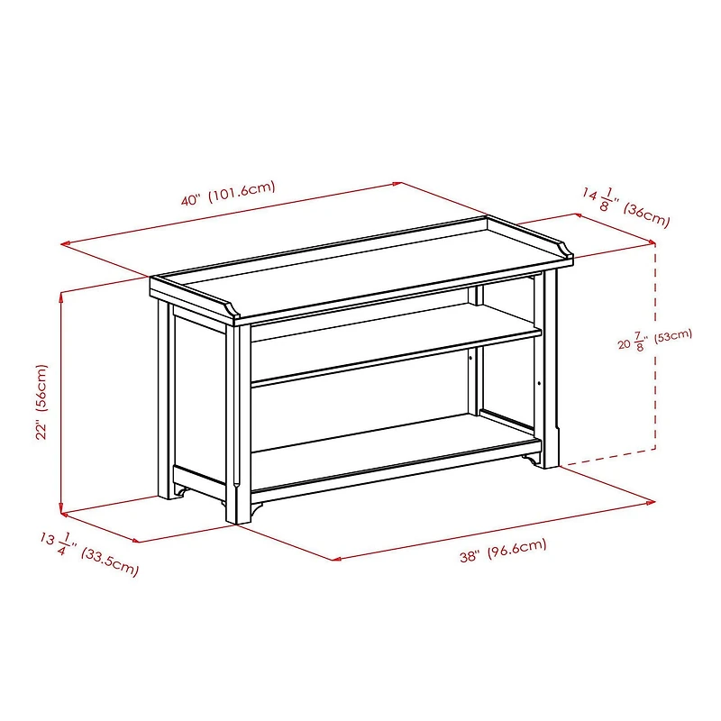 94201 Verona Storage hall bench