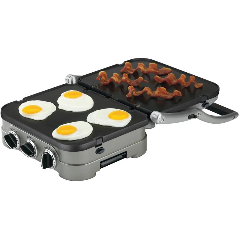 Cuisinart griddler 5 en 1 CGR-4NEC Plaques de cuisson réversibles antiadhésives