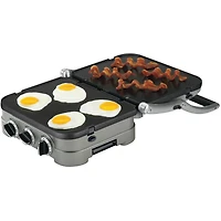 Cuisinart griddler 5 en 1 CGR-4NEC Plaques de cuisson réversibles antiadhésives