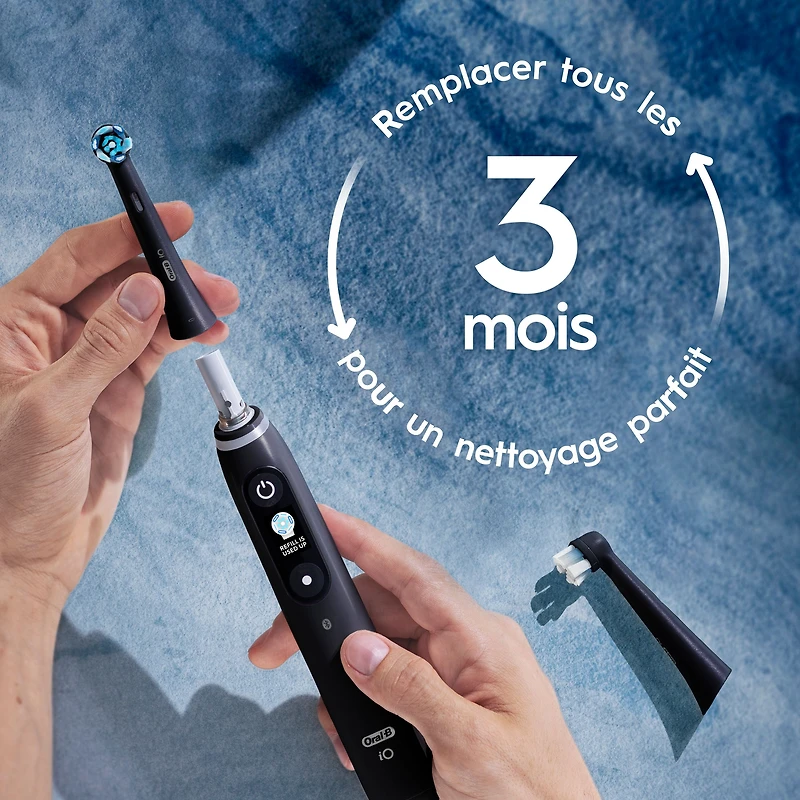 Brossettes de rechange Oral-B iO Nettoyage optimal, noir