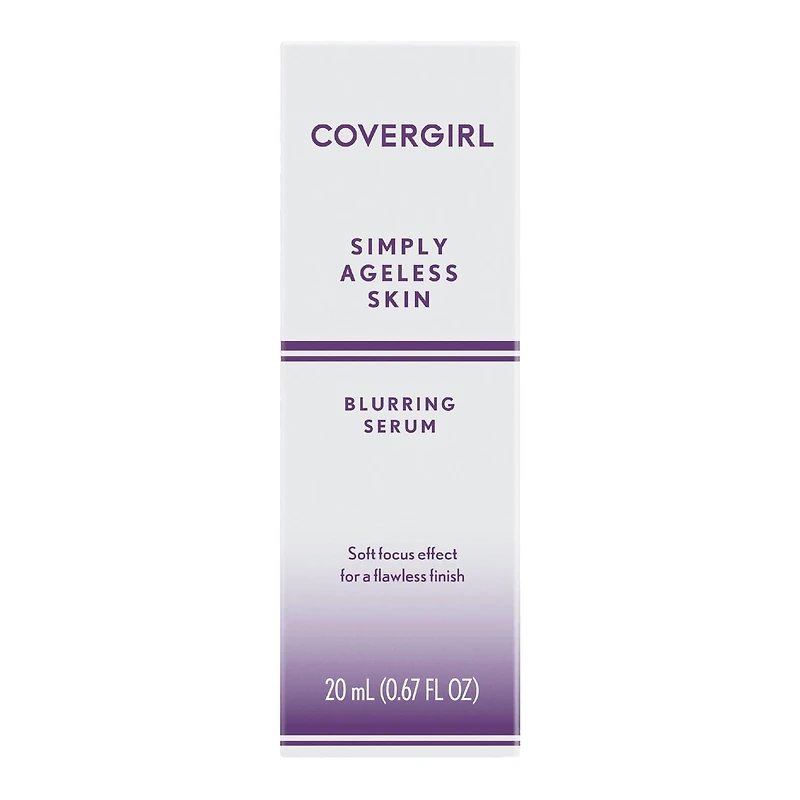 COVERGIRL Sérum Estompant Simply Ageless, réduit l'apparence des ridules, avec vitamines A et E, huile d'argan, l'huile de coco, 100% Sans Cruauté Sérum hydratant