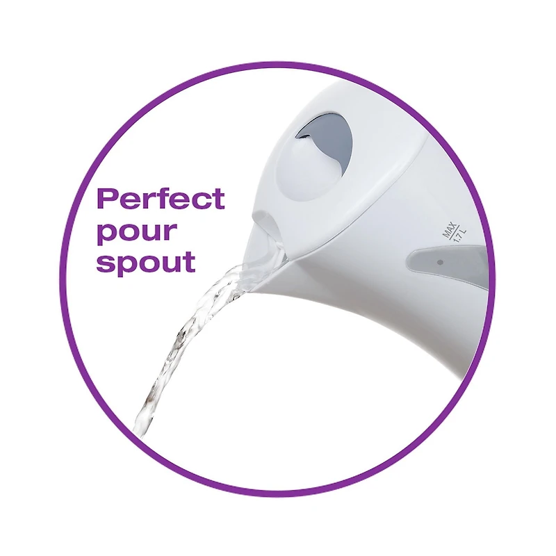 Salton Cordless Jug Kettle 1.7 Liter – White – 1500 watt