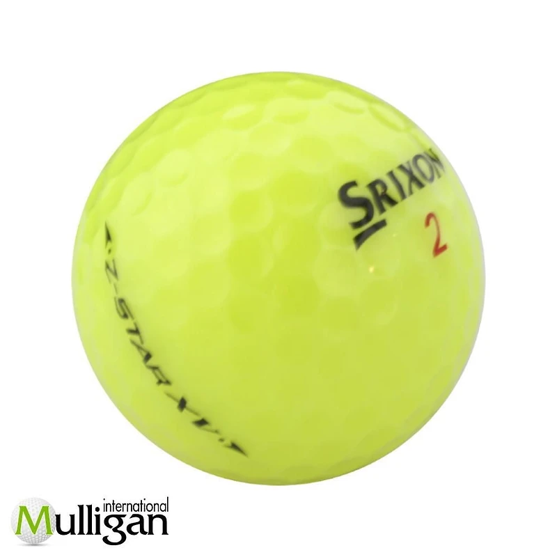 Mulligan - 48 Srixon Z-Star XV 5A Recycled Used Golf Balls, Yellow