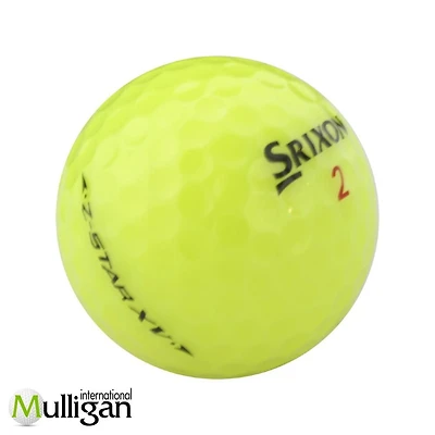 Mulligan - 48 Srixon Z-Star XV 5A Recycled Used Golf Balls, Yellow