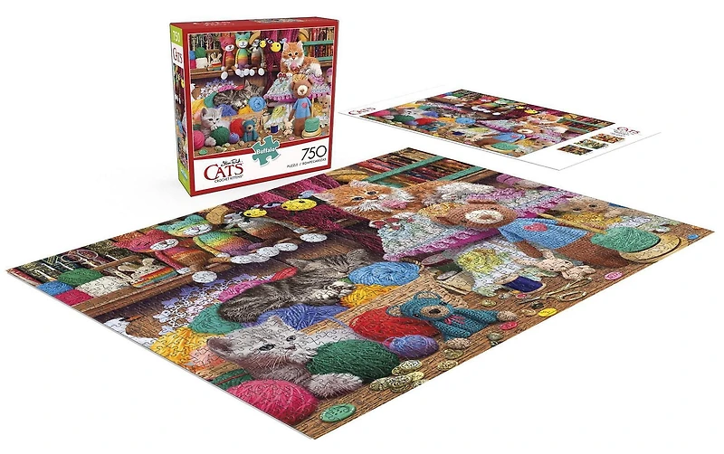 Buffalo Games Le puzzle Cats Series Crochet Kittens en 750 pièces