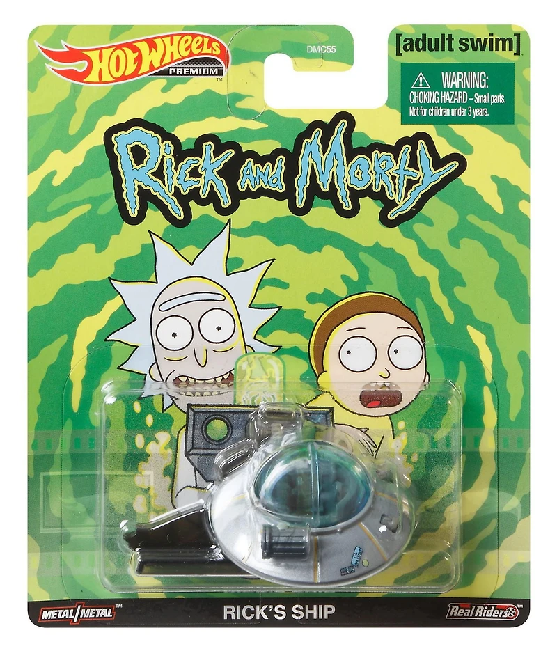 Hot Wheels Rick and Morty Spaceship à l'échelle 1:64