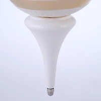 Holiday Time 24-inch Jumbo Shatterproof Finial Christmas Ornament, Gold/White