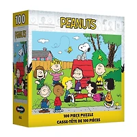 RoseArt - Pop Culture 100 pièces - Peanuts Gang - Puzzle à emboîter pour enfants