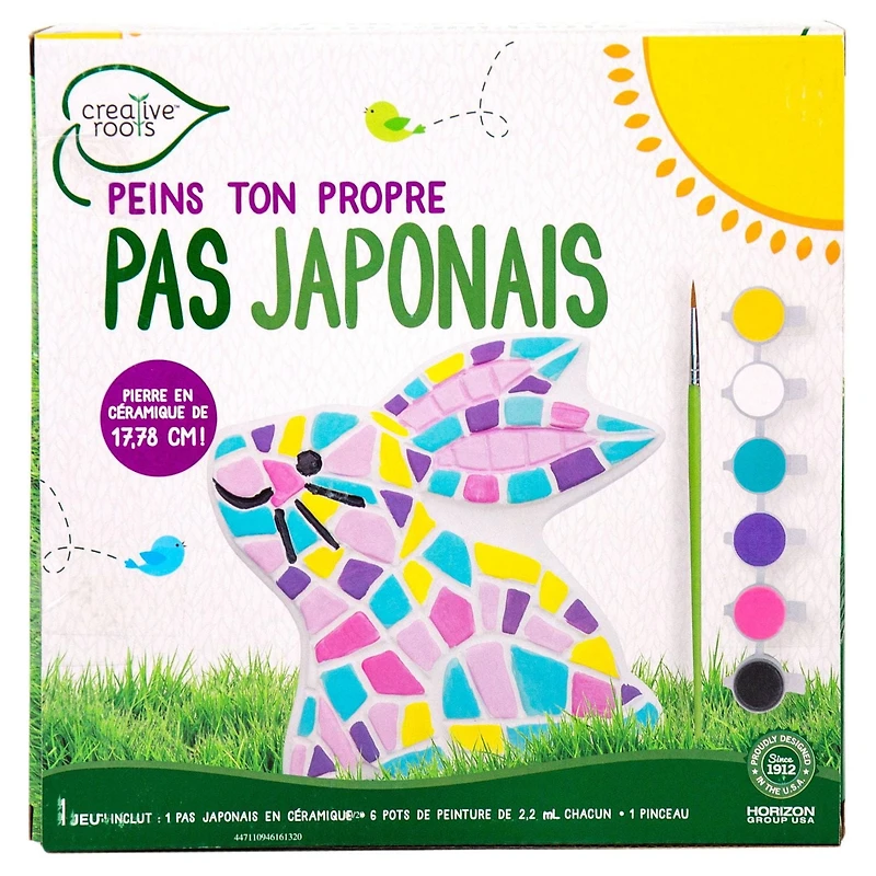 Creative Roots Peins ta propre pierre de jardin en forme de lapin