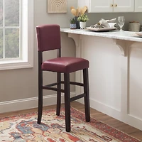 Benson Red Bar Stool