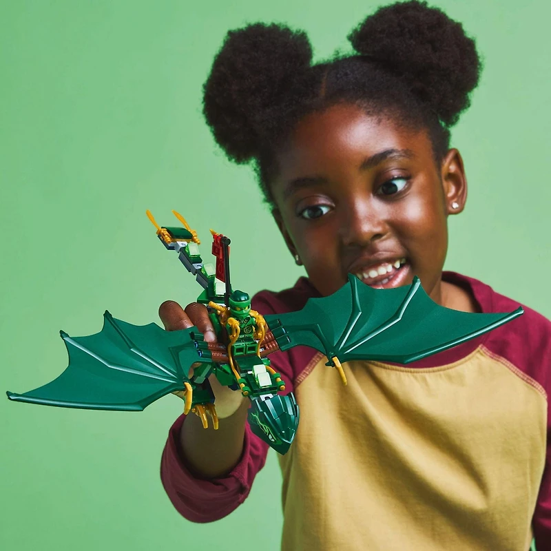 LEGO Ninjago Le dragon vert de la forêt de Lloyd 71829 Ensemble de construction (128 pièces) Comprend 128 pièces, 6+ ans