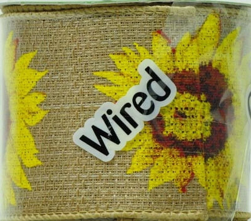 RBN BURLAP SUNFLOWER