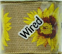 RBN BURLAP SUNFLOWER