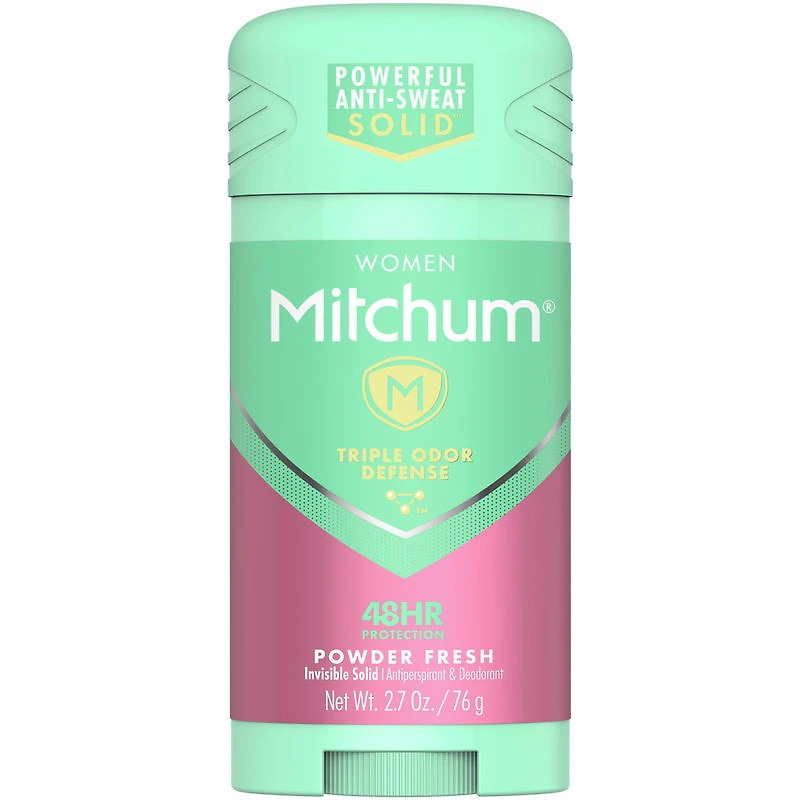 Antisudorifique/désodorisant - Mitchum Advanced Control™ Invisible Solid Powder Fresh pour dames
