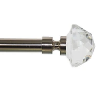Versailles' Adjustable Gem Finial Rod Set 30in - 78in